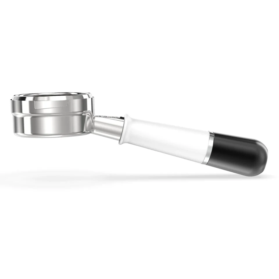 Pesado Stainless Steel Bottomless Hybrid Portafilter (5.0mm) - Black / Black Coffee - Image 8