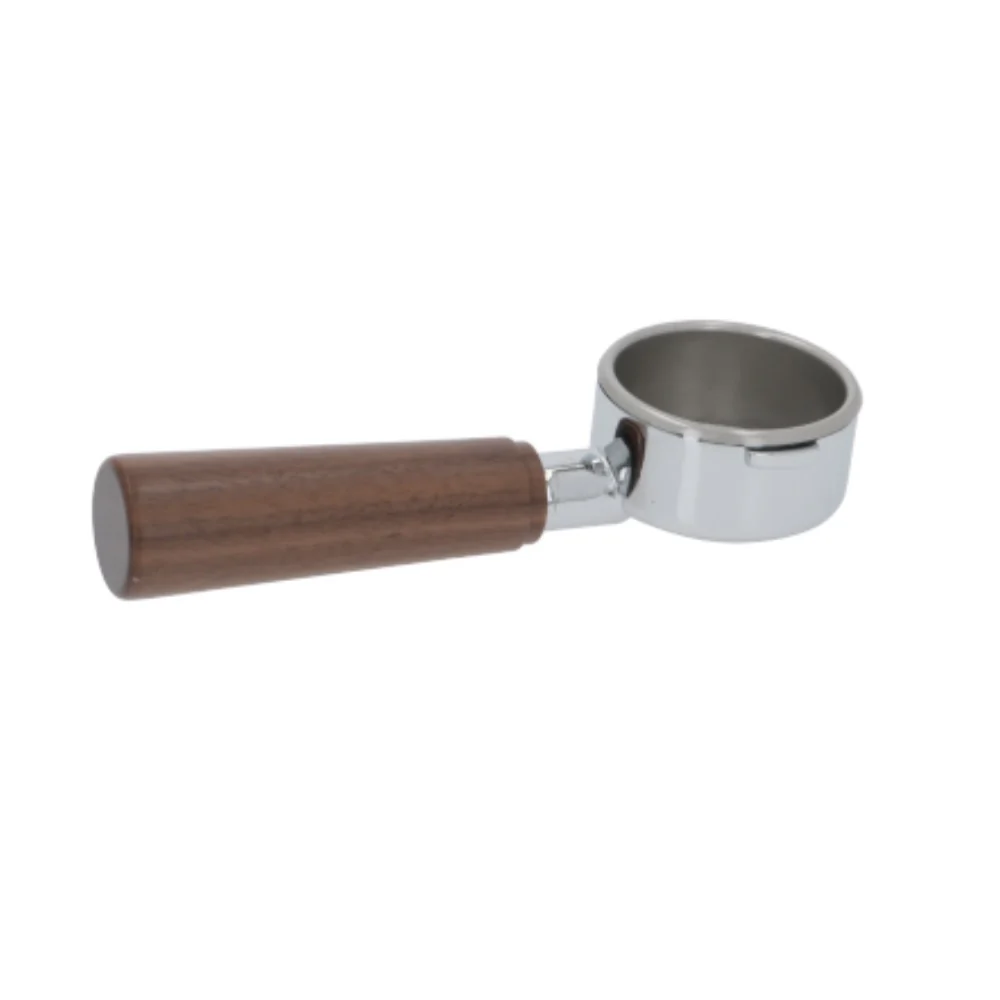 La Pavoni Lever Pre-Millennium Bottomless Portafilter With Walnut Handle (After-Market) Coffee