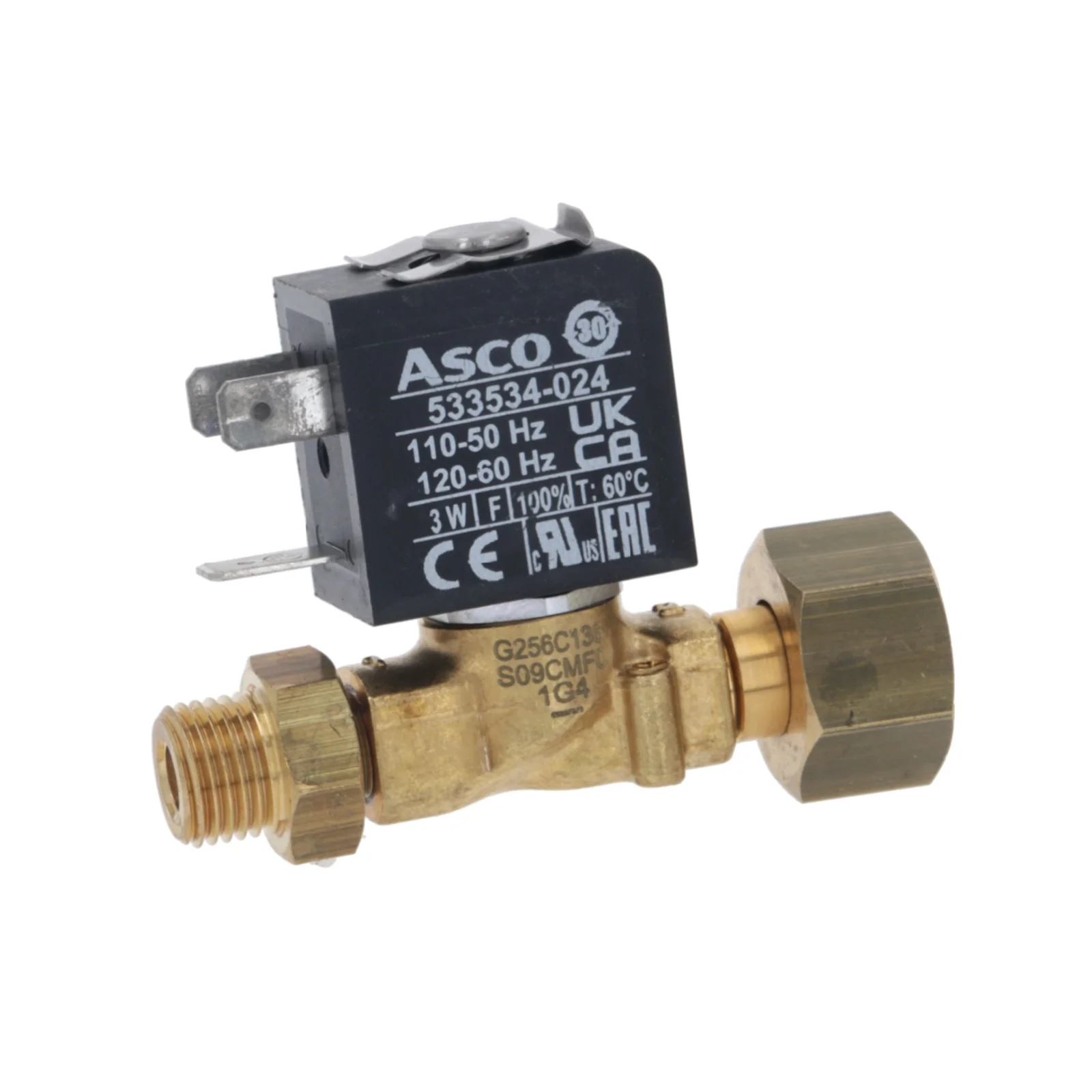 Asco Rancilio Silvia ProX 110V Two-way Hot Water Valve Assembly Coffee