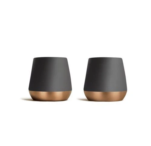 Fellow Joey Double Walled Ceramic Mugs - Matte White / Copper / Junior 2.3oz (68ml) - Image 5