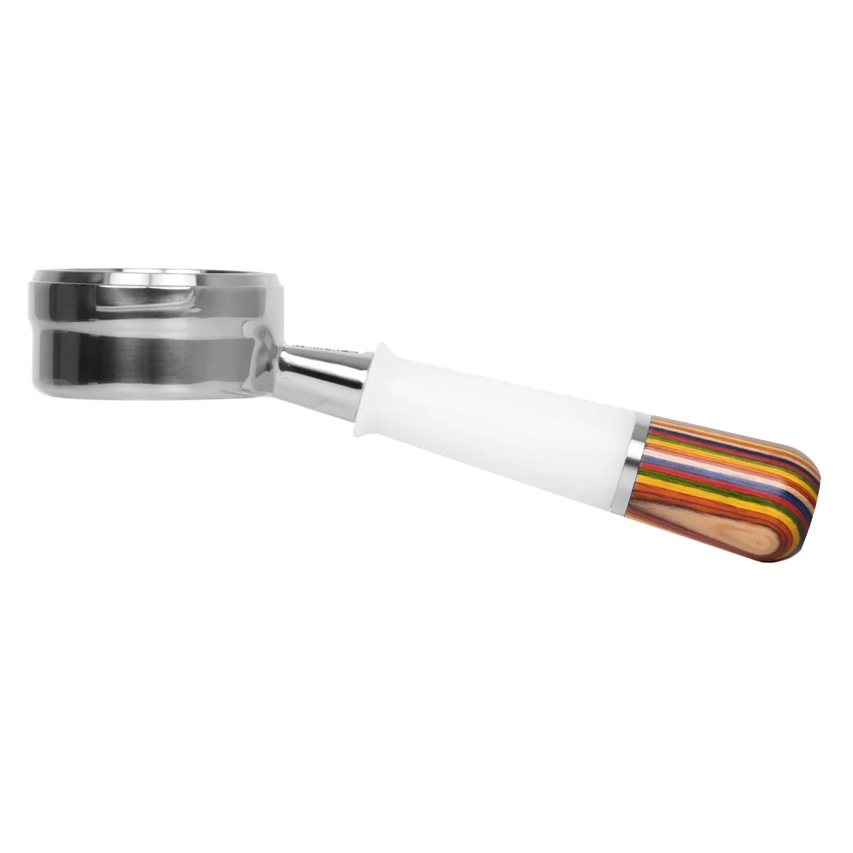 Pesado Stainless Steel Bottomless Hybrid Portafilter (5.0mm) - Black / Black Coffee - Image 12
