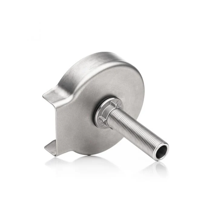 Espresso Parts 4" Round Sink Rinser With Wobble Plate - Stainless Steel Coffee - Image 2