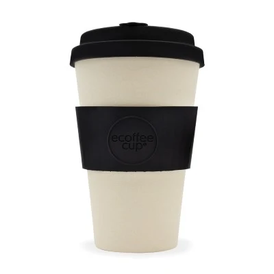 Black Nature Ecoffee Cup - 12oz (340ml) Mug - Image 2