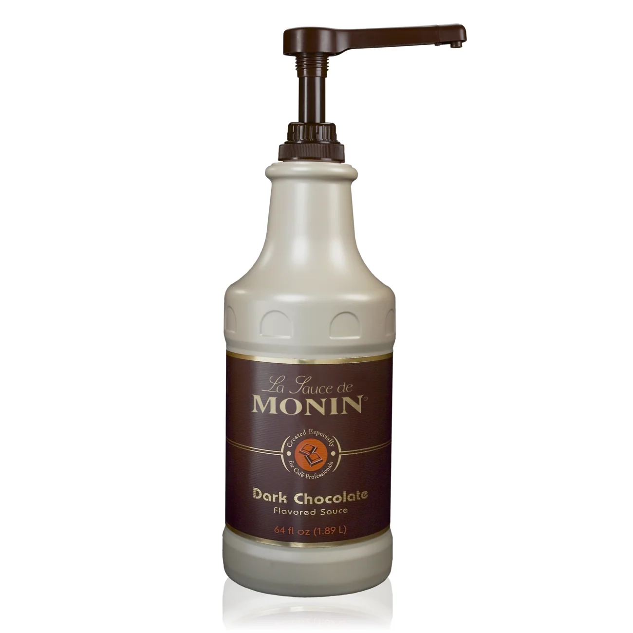 Monin Dark Chocolate Sauce - 64oz Cream - Image 2