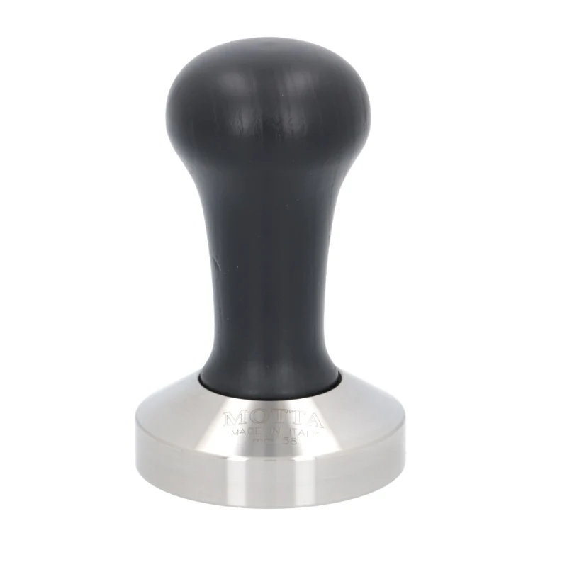 Motta Wooden Coffee Tamper - 53mm (Breville compatible) / Flat / Dark Wood - Image 4