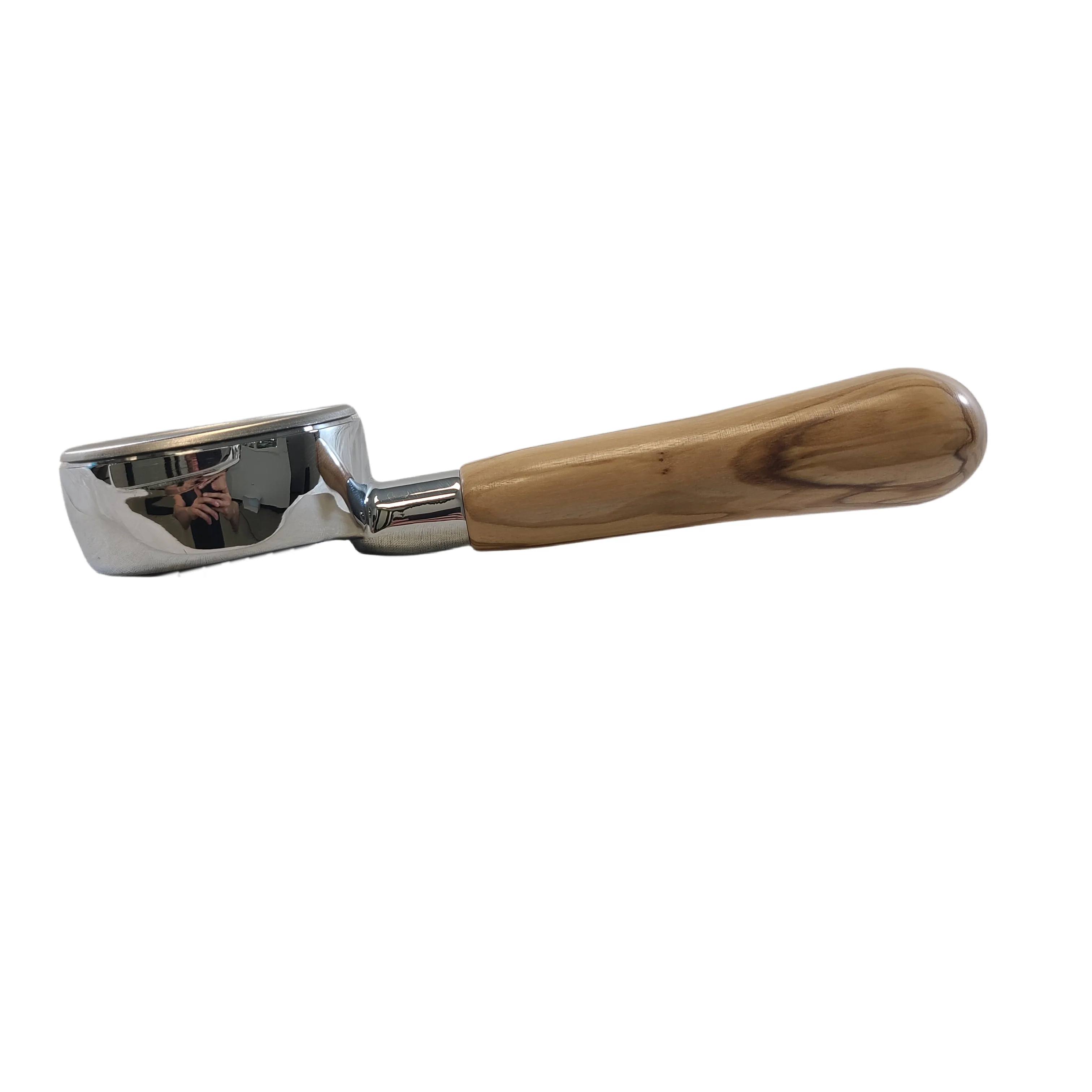 Bottomless Portafilter With Wood Handle (5.7mm) - Olive Wood — SKU SKU00534-001-54934B Coffee - Image 2