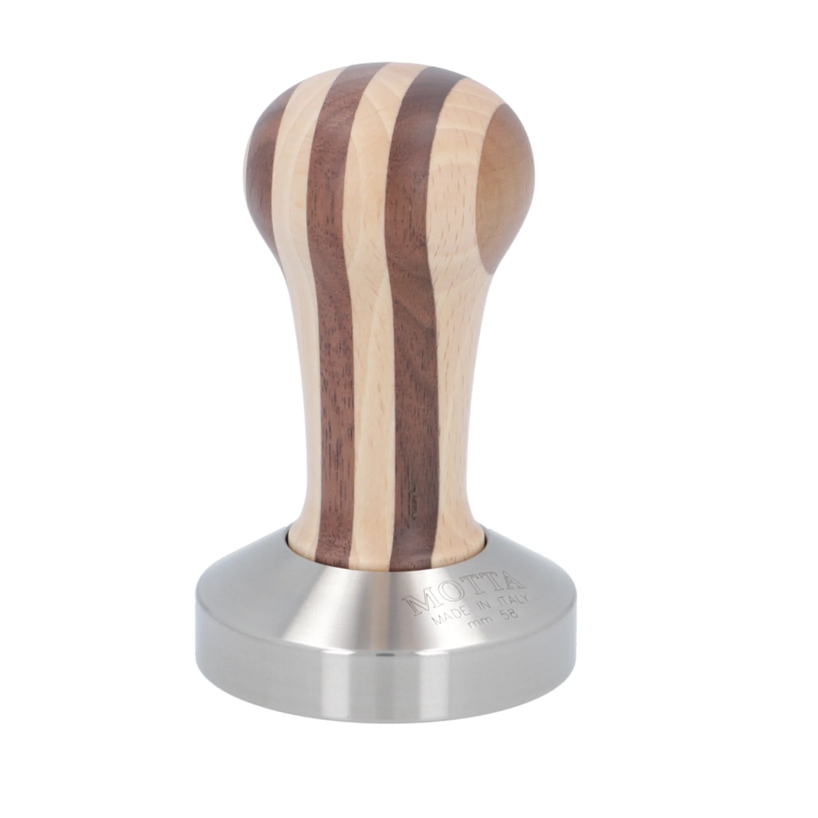 Motta Wooden Coffee Tamper - 53mm (Breville compatible) / Flat / Dark Wood - Image 7