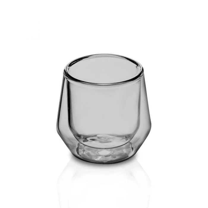Hearth Double Wall 2.5oz (75ml) Glass - Set of 2 - Amber - Image 2