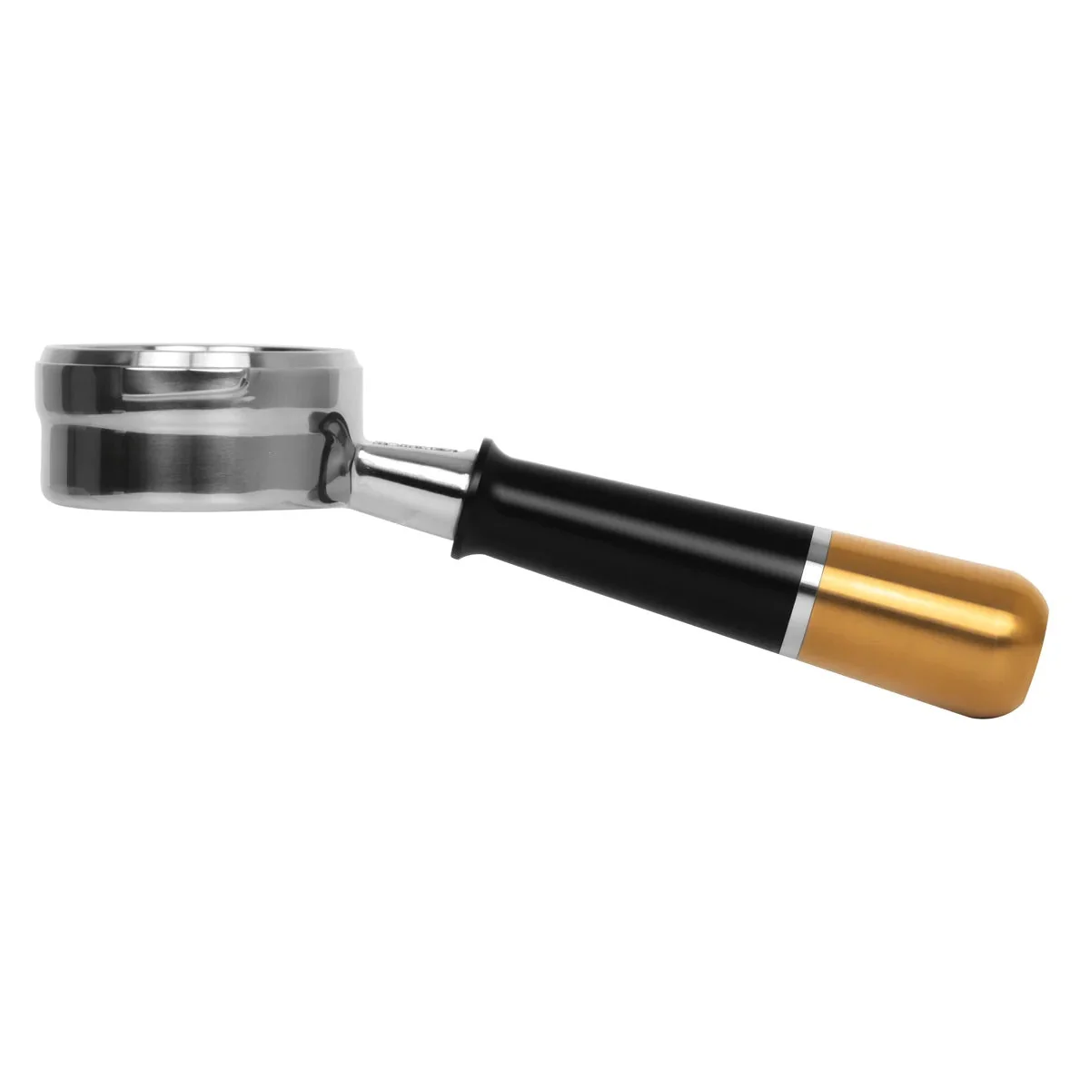 Pesado Stainless Steel Bottomless Hybrid Portafilter (5.0mm) - Black / Black Coffee - Image 4